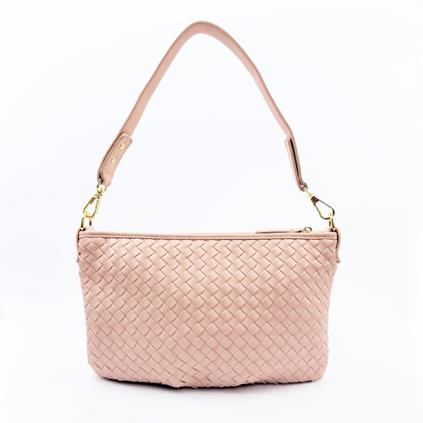 Laurel Woven Crossbody - Blush