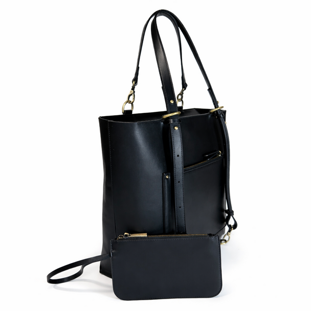 Charlie Convertible Backpack- Midnight - Embroidered