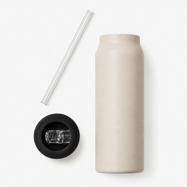 Water Bottle With Magnetic Phone Holder