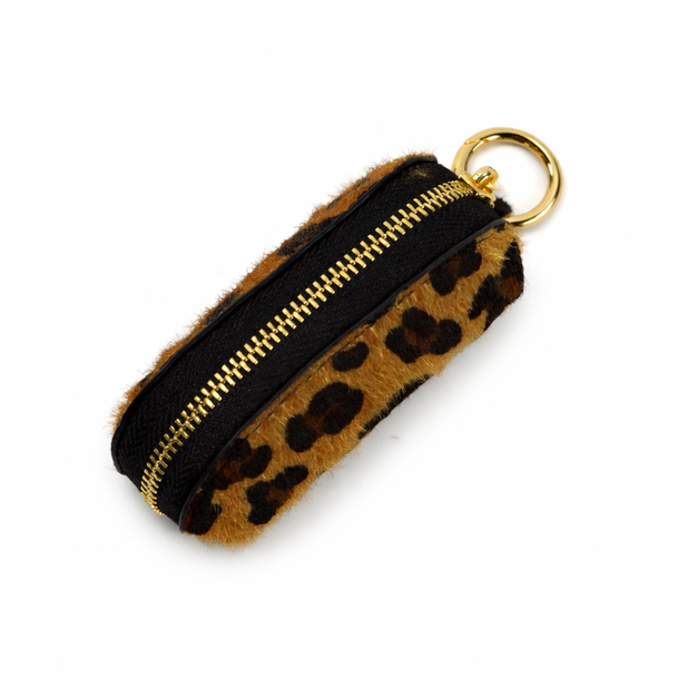 Leopard Case & Heart Combo Bag Charm