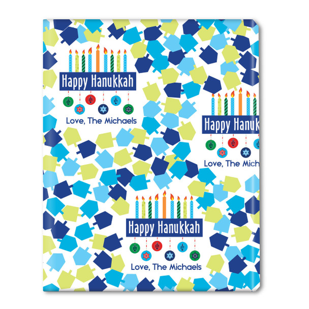 Banner Happy Hanukkah Personalized Gift Wrap