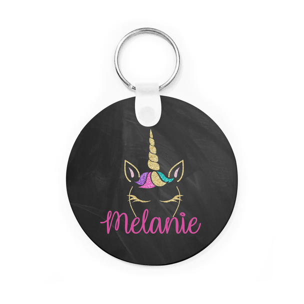 Unicorn Glitter Key Chain