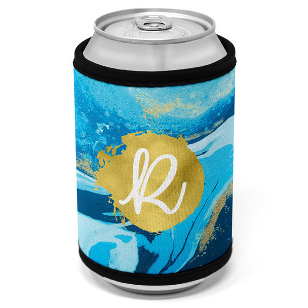 Ocean Marble Can Cooler