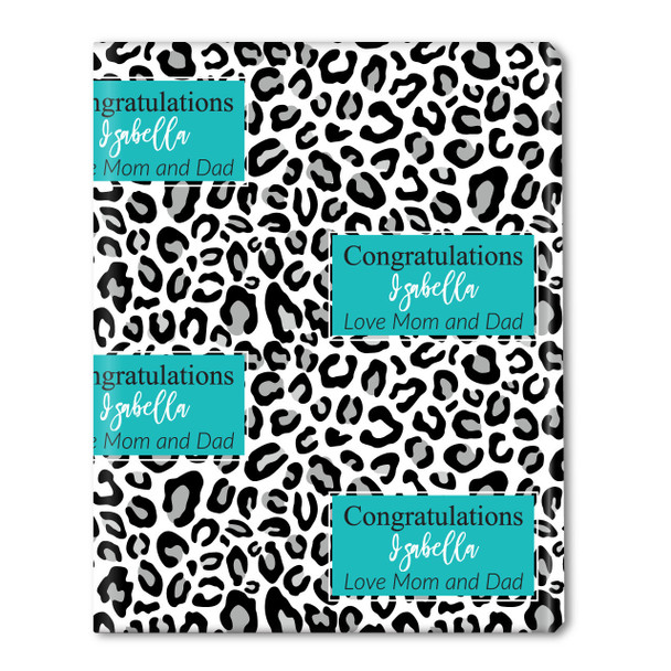 BG Leopard Personalized Gift Wrap