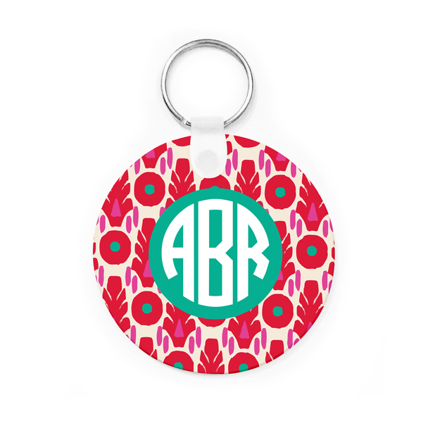 Ikat Tribal Key Chain