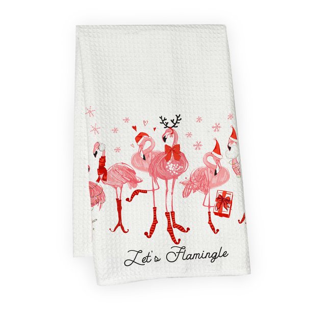 Let's Flamingle Microfiber Hand Towel