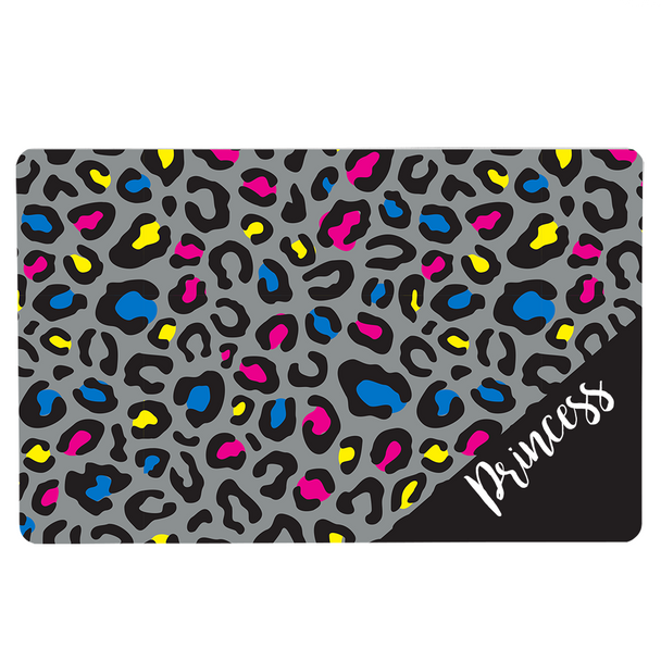 Neon Leopard Pet Mat Neon Leopard Pet Mat