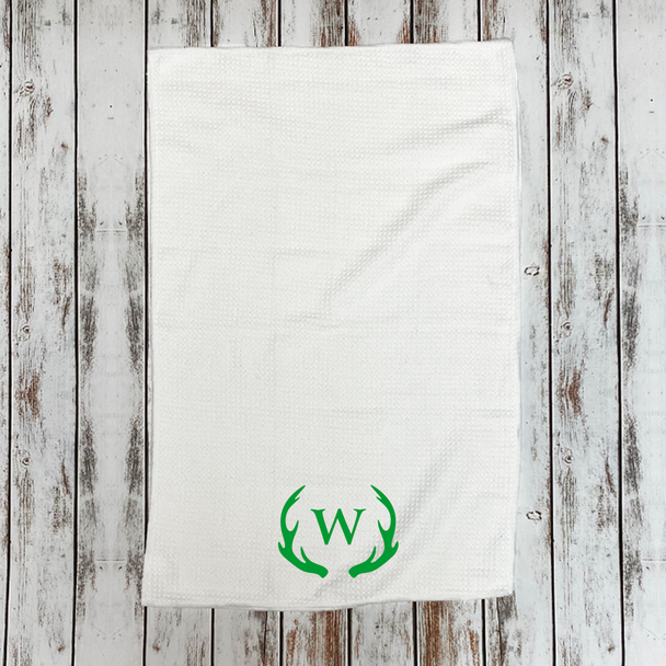 Antler Monogram Microfiber Hand Towel