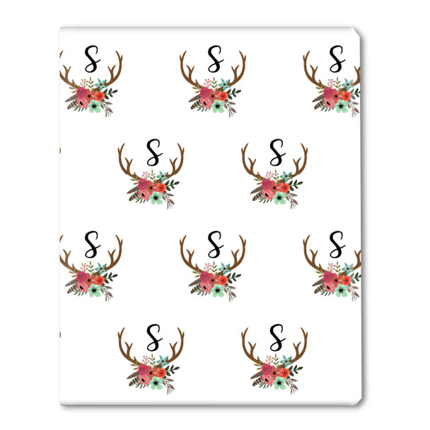 Bouquet Antler Monogram Gift Wrap Bouquet Antler Monogram Gift Wrap