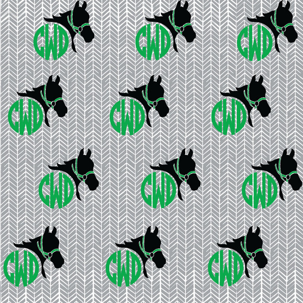 Horse Monogram Gift Wrap