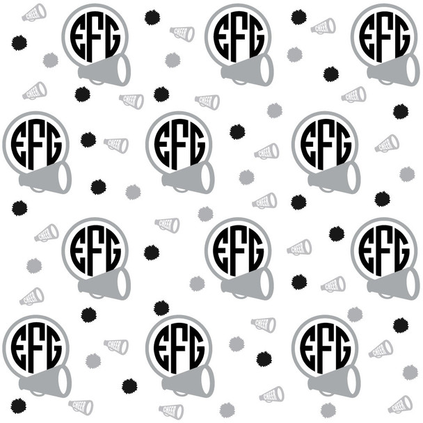 Cheer Monogram Gift Wrap Cheer Monogram Gift Wrap