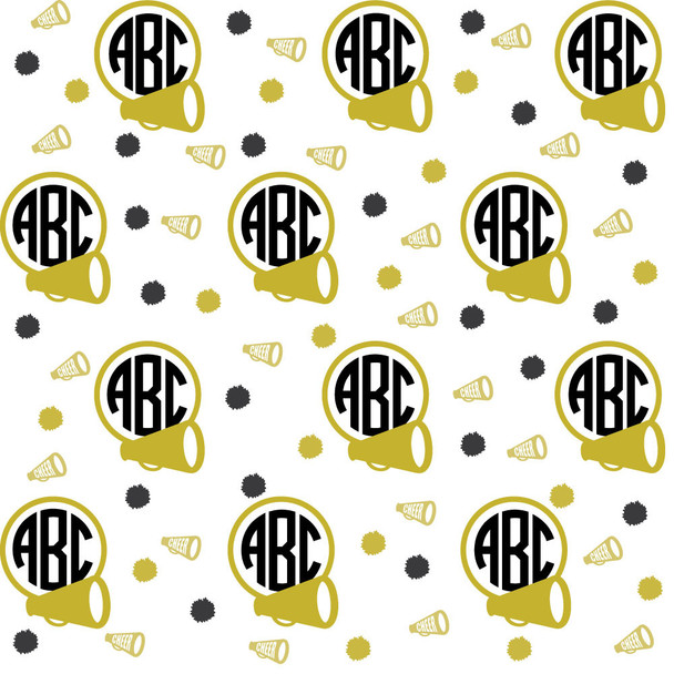 Cheer Monogram Gift Wrap Cheer Monogram Gift Wrap