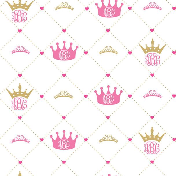 Princess Monogram Gift Wrap Princess Monogram Gift Wrap