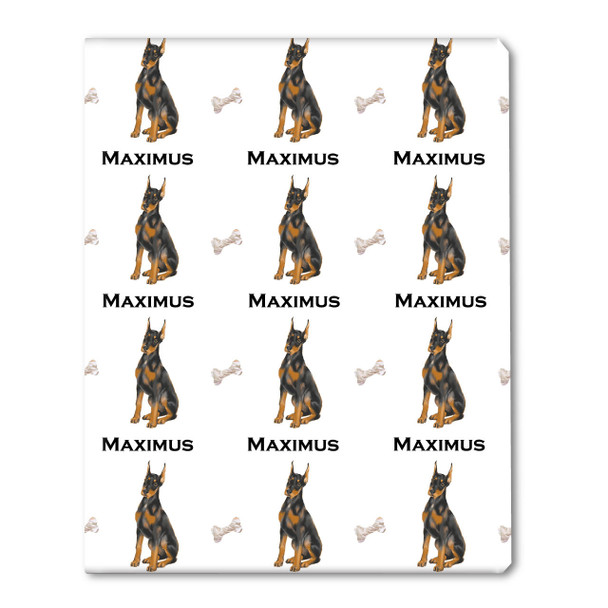 Watercolor Doberman Personalized Gift Wrap Watercolor Doberman Personalized Gift Wrap