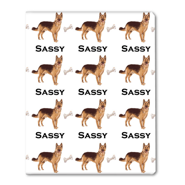Watercolor German Shepherd Personalized Gift Wrap Watercolor German Shepherd Personalized Gift Wrap