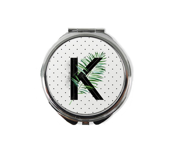 Tropical Letter Compact Mirror