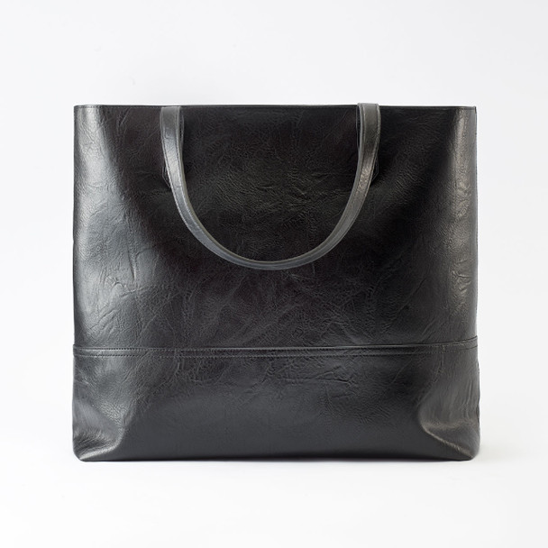 Kendall Carryall Tote- Midnight - Vegan Leather