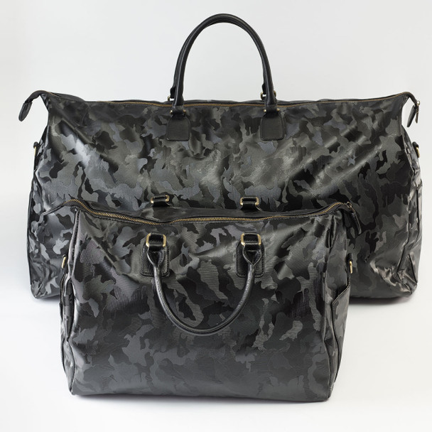 Midnight Camo Duffie Overnighter Bag