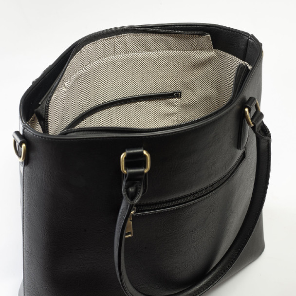 Midnight Camo Claire Tote - Vegan Leather