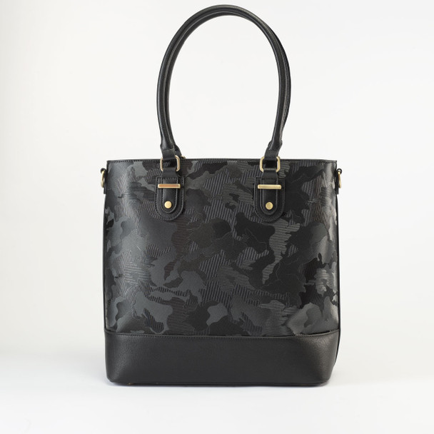 Midnight Camo Claire Tote - Vegan Leather