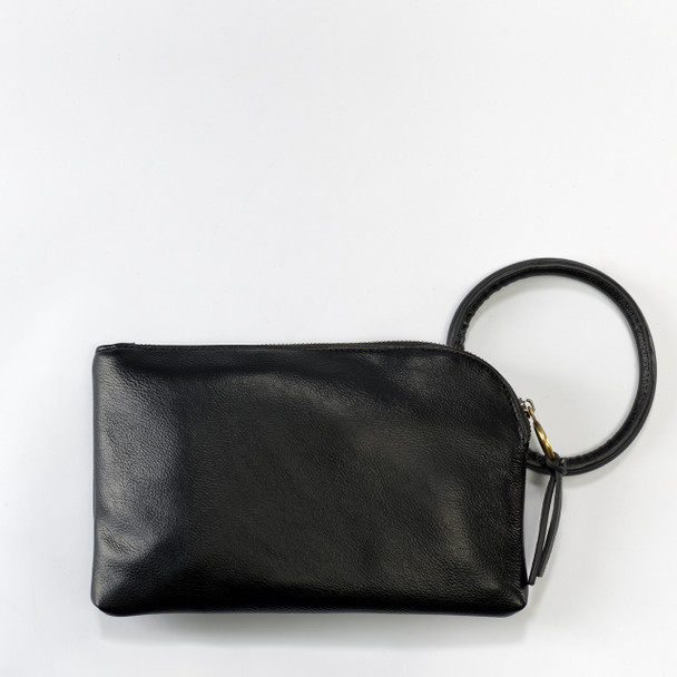 Vegan Leather Remi Wristlet-Midnight