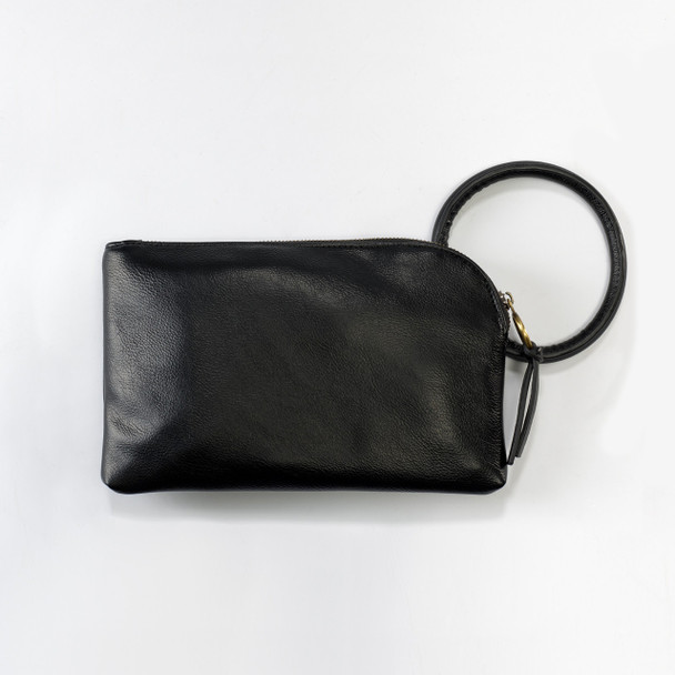 Vegan Leather Remi Wristlet-Midnight