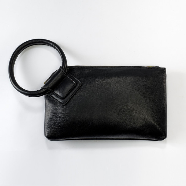 Vegan Leather Remi Wristlet-Midnight