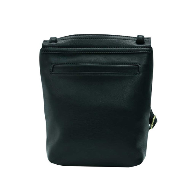 Midnight Front Flap Crossbody - Vegan Leather
