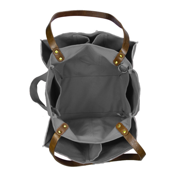Graphite Canvas Multi-Pocket Ultimate Market Tote