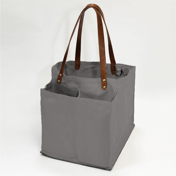 Graphite Canvas Multi-Pocket Ultimate Market Tote
