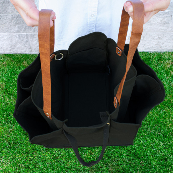 Midnight Canvas Multi-Pocket Ultimate Market Tote