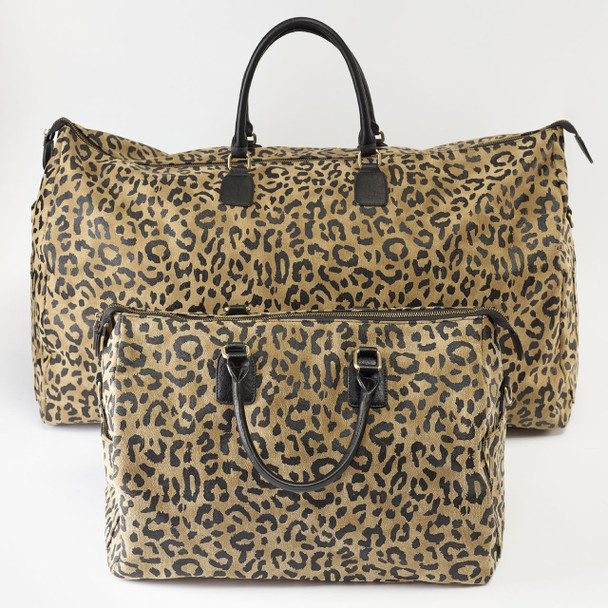 Leopard Duffie Overnighter Bag