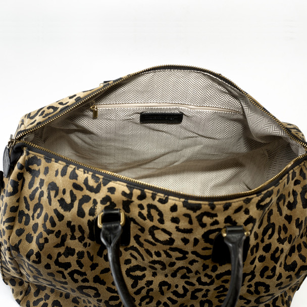 Leopard Duffie Overnighter Bag