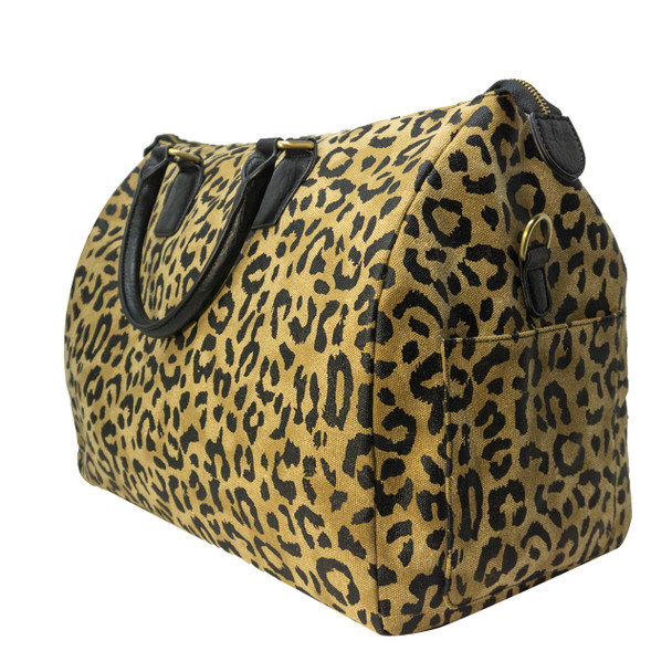 Leopard Duffie Overnighter Bag