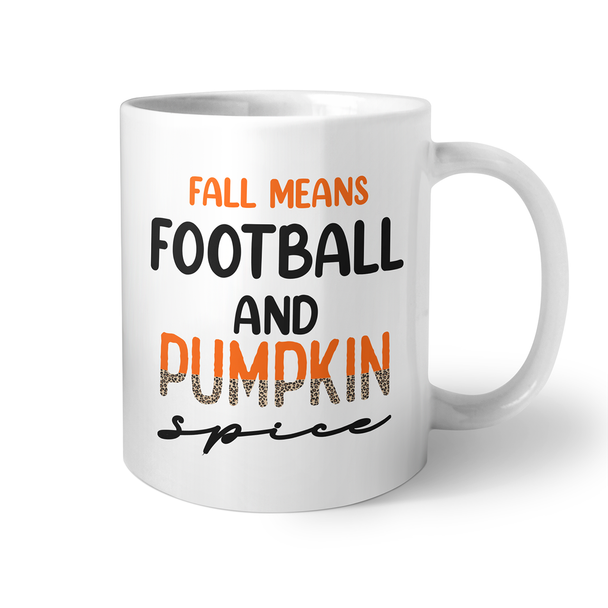 Football & Pumpkin Spice Coffee Mug