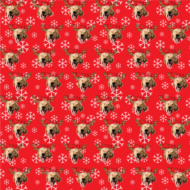 Photo Antlers Personalized Gift Wrap