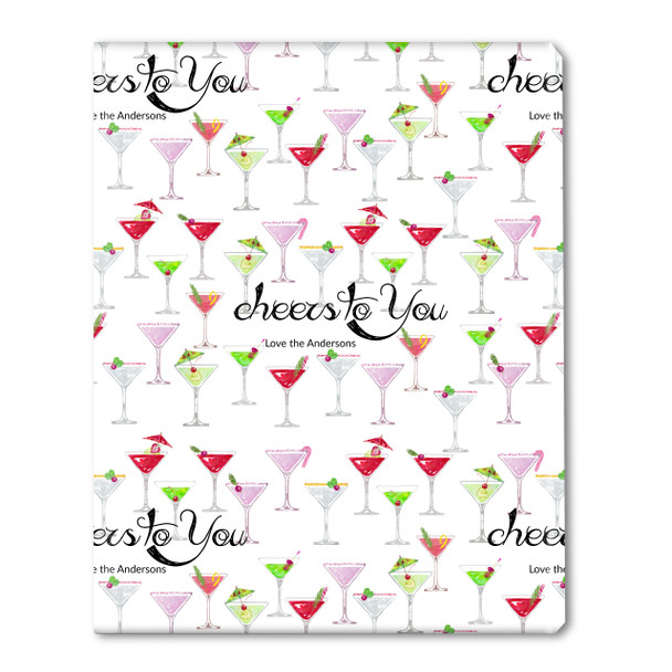 Cheers To You Personalized Gift Wrap
