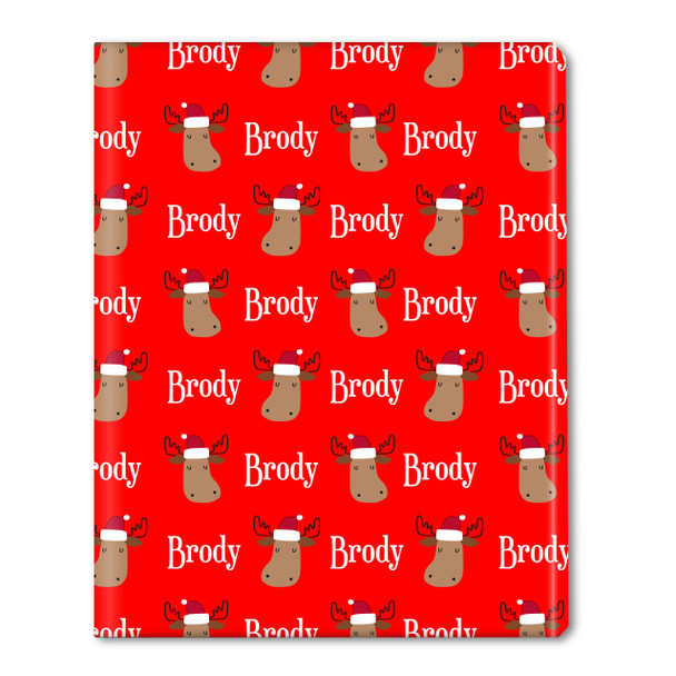 Merry Chrismoose Personalized Gift Wrap