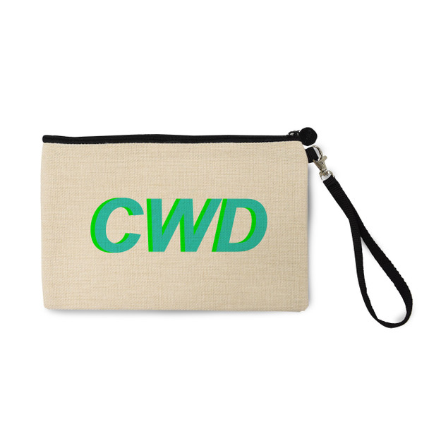 Shadow Letters Natural Zip Pouch Shadow Letters Natural Zip Pouch