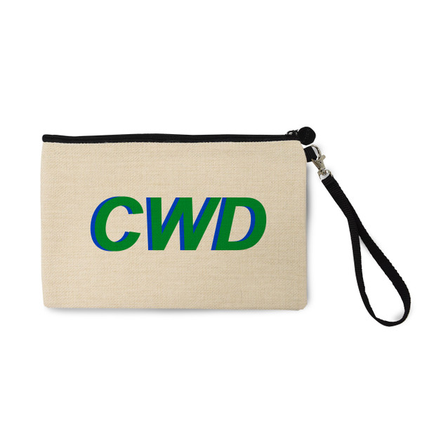 Shadow Letters Natural Zip Pouch Shadow Letters Natural Zip Pouch