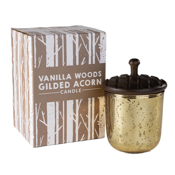 Vanilla Woods Gilded Acorn Candle Vanilla Woods Gilded Acorn Candle