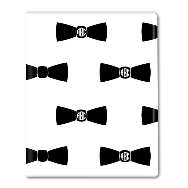 Bow Tie Monogram Gift Wrap
