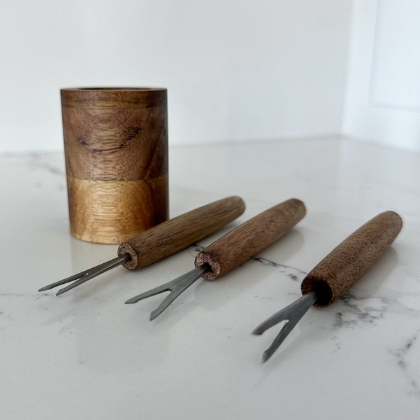 Acacia Charcuterie Picks Set