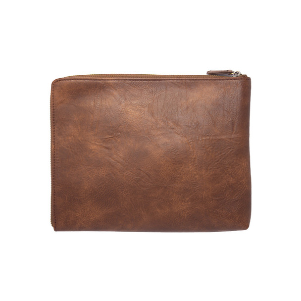 Brown Tech Organizer - Vegan Leather