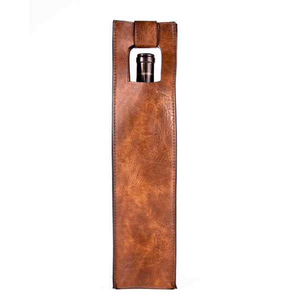 Brown Bottle Tote - Vegan Leather