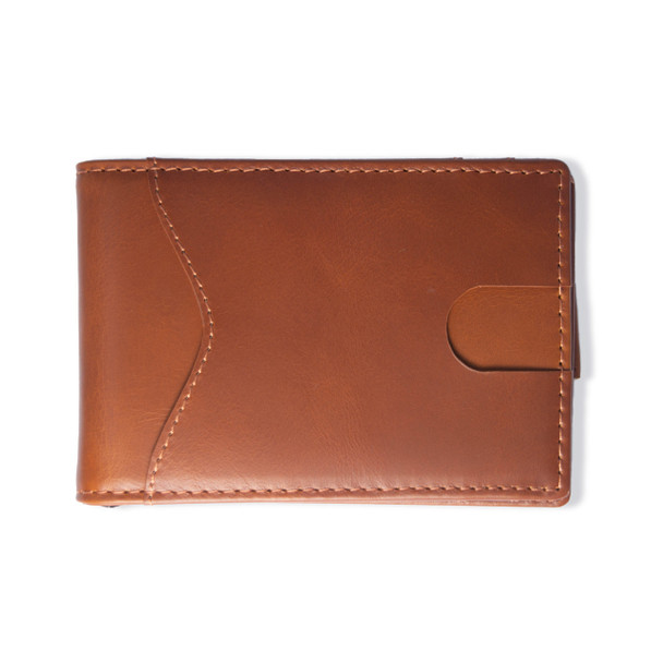 Saddle Genuine Leather Slim Wallet