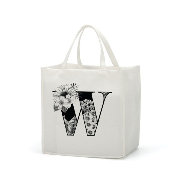 Botanical Letter Small Gift Tote