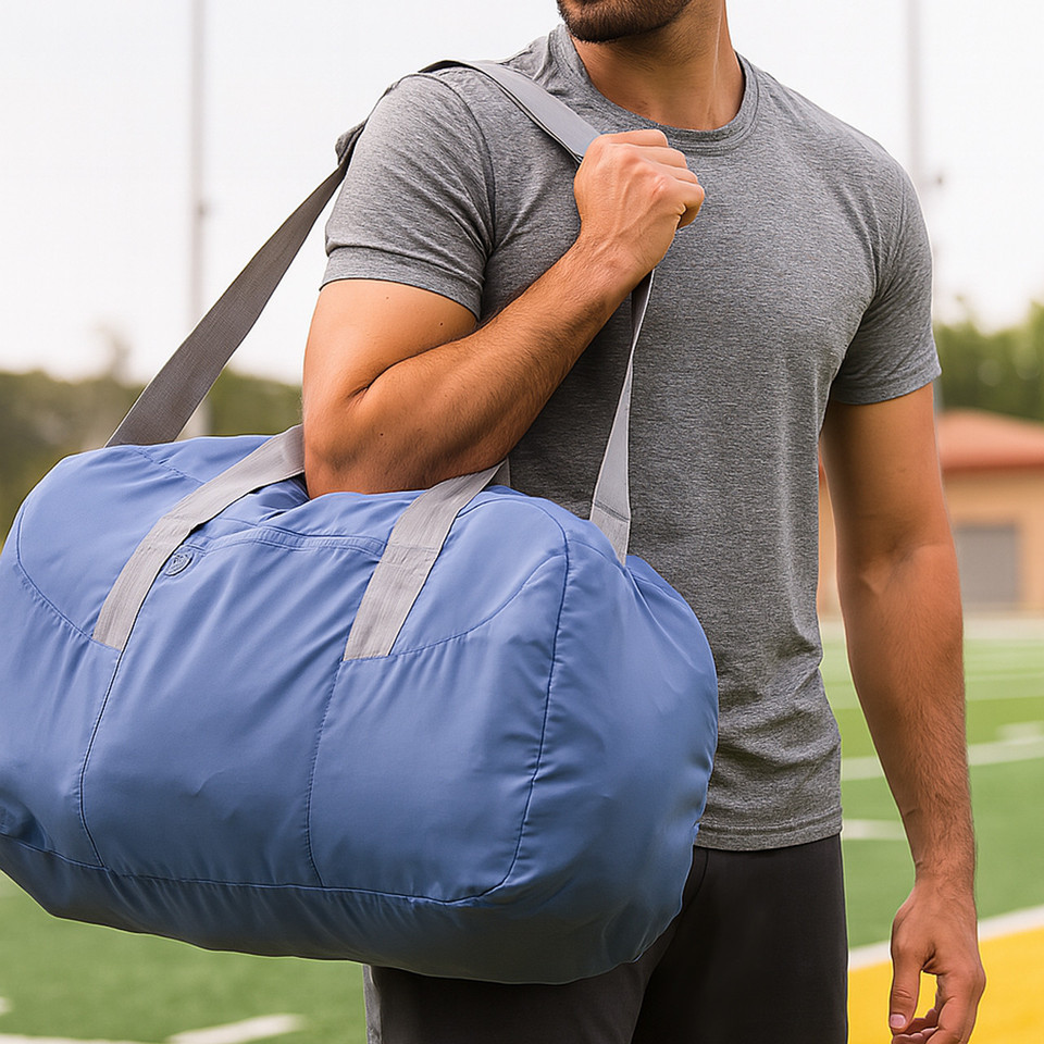 Navigator Foldable Duffle in Blue Steel