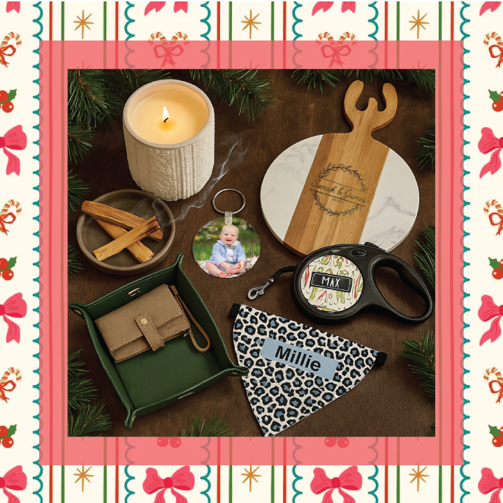 A collage of various Christmas gift ideas for men, including gadgets, clothing, and accessories.