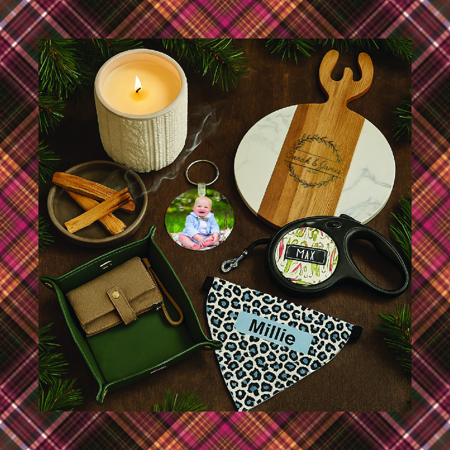 A collage of various Christmas gift ideas for men, including gadgets, clothing, and accessories.